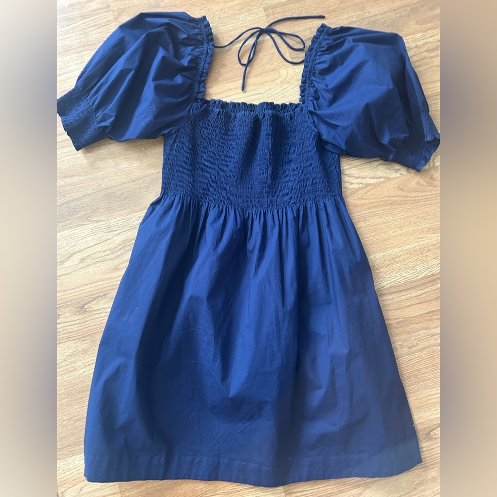 Hill House Navy Blue Smocked Dress